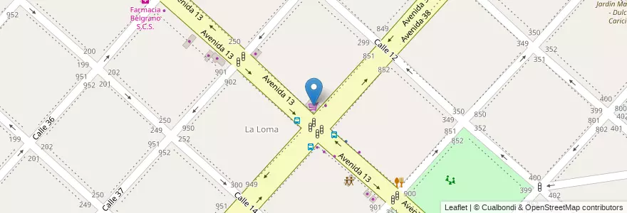 Mapa de ubicacion de Autoservicio Naty, Casco Urbano en الأرجنتين, بوينس آيرس, Partido De La Plata, لابلاتا.