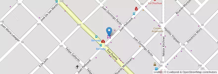 Mapa de ubicacion de Autoservicio Sabugo Hnos en الأرجنتين, Chaco, Departamento Primero De Mayo, Municipio De Margarita Belén, Margarita Belén.