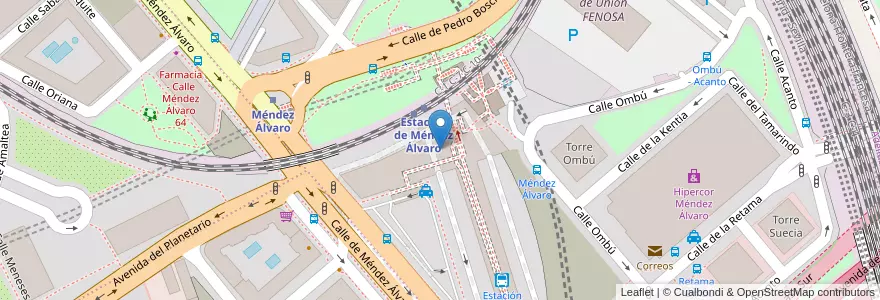 Mapa de ubicacion de Avanzabus en 西班牙, Comunidad De Madrid, Comunidad De Madrid, Área Metropolitana De Madrid Y Corredor Del Henares, Madrid.