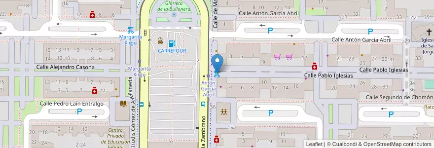Mapa de ubicacion de Avda. Mª Zambrano - C/ Pablo Iglesias en Испания, Арагон, Сарагоса, Zaragoza, Сарагоса.