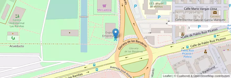Mapa de ubicacion de Avda. Ranillas - Avda.  Pablo Ruiz Picasso en Spanje, Aragón, Zaragoza, Zaragoza, Zaragoza.