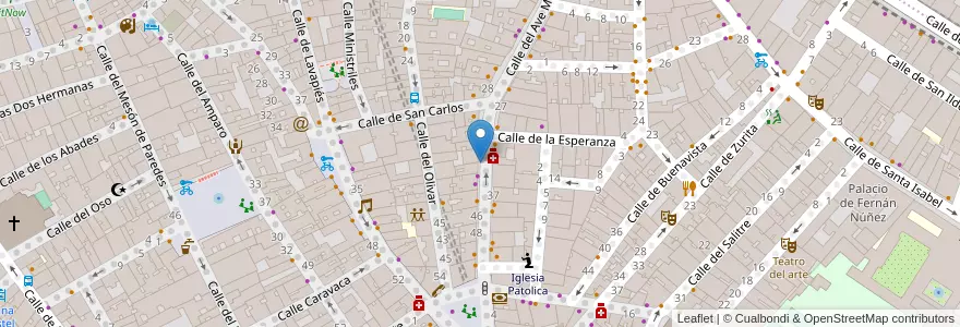 Mapa de ubicacion de AVE MARIA, CALLE, DEL,40 en Испания, Мадрид, Мадрид, Área Metropolitana De Madrid Y Corredor Del Henares, Мадрид.