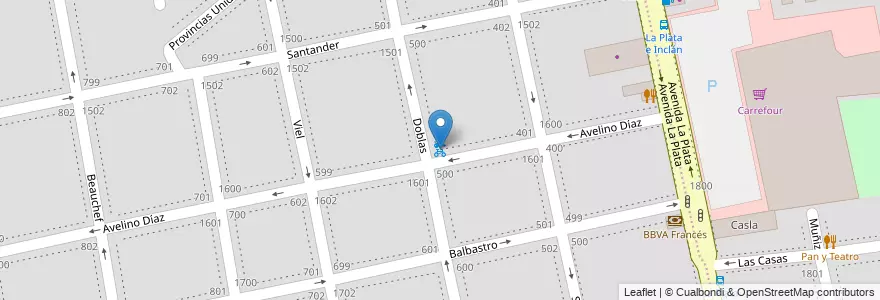 Mapa de ubicacion de Avelino Díaz, Parque Chacabuco en Argentinien, Ciudad Autónoma De Buenos Aires, Buenos Aires.
