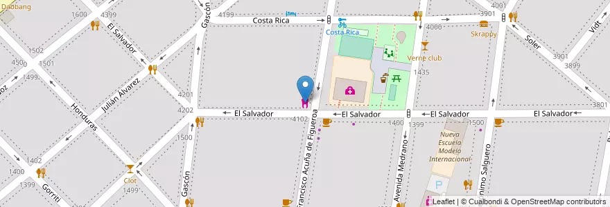 Mapa de ubicacion de Avendaño Odontologia, Palermo en Arjantin, Ciudad Autónoma De Buenos Aires, Buenos Aires, Comuna 14.