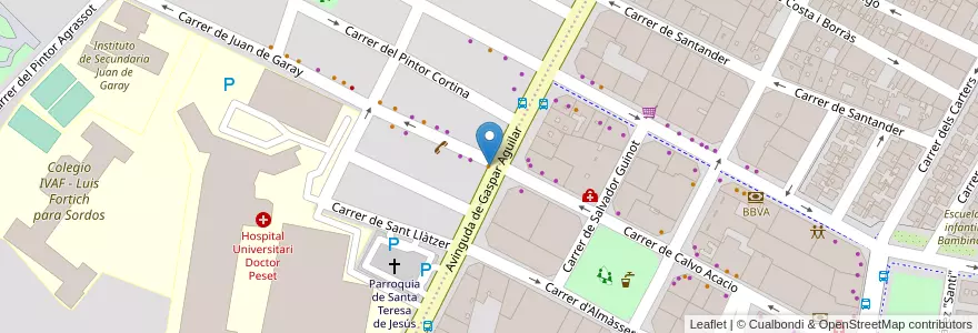 Mapa de ubicacion de Avenida en スペイン, バレンシア州, València / Valencia, Comarca De València, València.