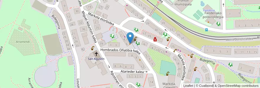 Mapa de ubicacion de Avenida en Espagne, Pays Basque Autonome, Guipuscoa, Donostialdea, Errenteria.