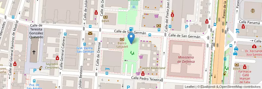 Mapa de ubicacion de Avenida de Brasil en Spain, Community Of Madrid, Community Of Madrid, Área Metropolitana De Madrid Y Corredor Del Henares, Madrid.
