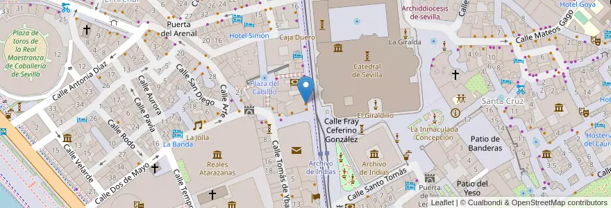Mapa de ubicacion de Avenida Restauracion en Испания, Андалусия, Севилья, Севилья.