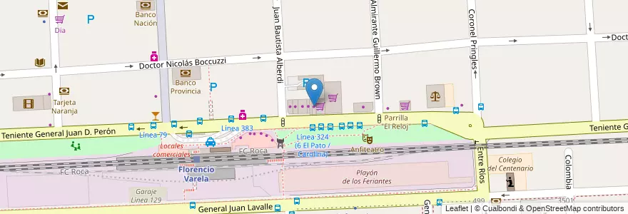 Mapa de ubicacion de Aventura XXI en Argentine, Province De Buenos Aires, Partido De Florencio Varela, Florencio Varela.