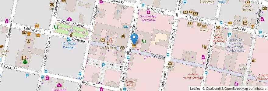 Mapa de ubicacion de Avgustvs en Аргентина, Санта-Фе, Departamento Rosario, Municipio De Rosario, Росарио.
