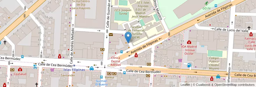 Mapa de ubicacion de AVIACION ESPAÑOLA, CALLE, DE LA,3 en スペイン, マドリード州, Comunidad De Madrid, Área Metropolitana De Madrid Y Corredor Del Henares, Madrid.