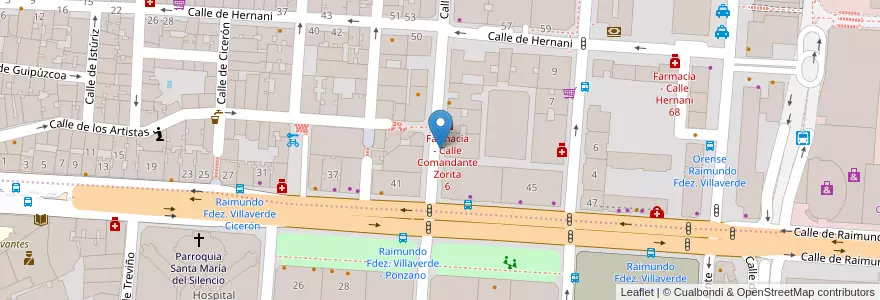 Mapa de ubicacion de AVIADOR ZORITA, CALLE, DEL,4 en إسبانيا, منطقة مدريد, منطقة مدريد, Área Metropolitana De Madrid Y Corredor Del Henares, مدريد.