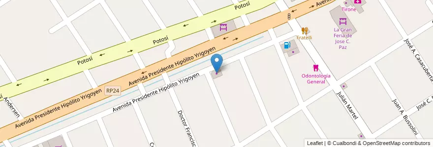 Mapa de ubicacion de Avicola Santa Ana en 阿根廷, 布宜诺斯艾利斯省, Partido De José C. Paz.