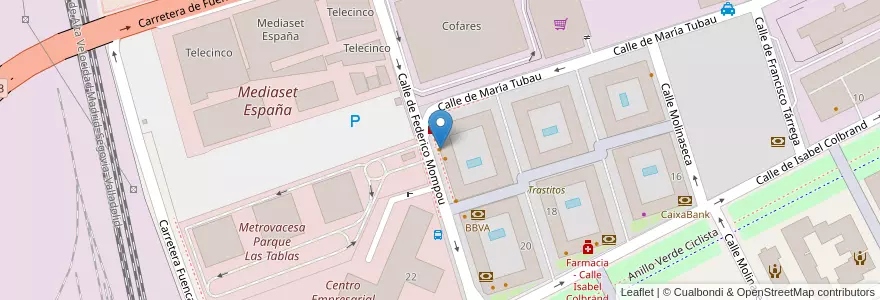 Mapa de ubicacion de Avila La Muralla en 스페인, Comunidad De Madrid, Comunidad De Madrid, Área Metropolitana De Madrid Y Corredor Del Henares, 마드리드.