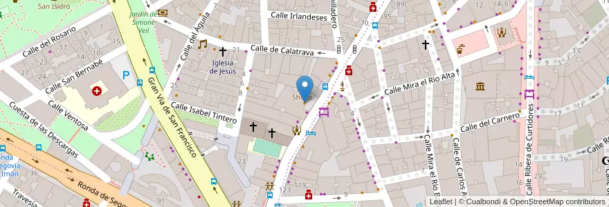 Mapa de ubicacion de Aviseu en 西班牙, Comunidad De Madrid, Comunidad De Madrid, Área Metropolitana De Madrid Y Corredor Del Henares, Madrid.