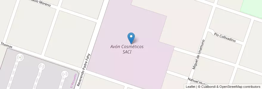 Mapa de ubicacion de Avón Cosméticos SACI en 阿根廷, 布宜诺斯艾利斯省, Partido De Moreno.