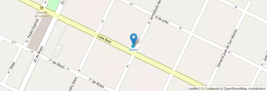 Mapa de ubicacion de Axion en Arjantin, Buenos Aires, Partido De Merlo, Merlo.