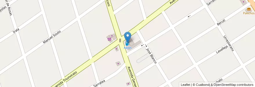 Mapa de ubicacion de Axion en Argentina, Buenos Aires, Partido De Quilmes, Quilmes.