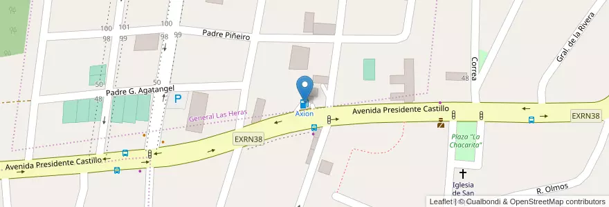 Mapa de ubicacion de Axion en アルゼンチン, カタマルカ州, Departamento Capital, Municipio De San Fernando Del Valle De Catamarca, San Fernando Del Valle De Catamarca.