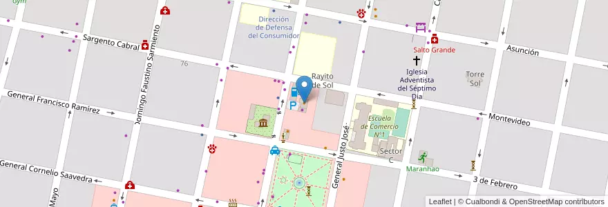 Mapa de ubicacion de Axion Shop en Argentine, Province D'Entre Ríos, Departamento Concordia, Distrito Suburbios, Concordia, Concordia.