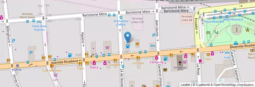Mapa de ubicacion de Axion Shop, Balvanera en Argentinië, Ciudad Autónoma De Buenos Aires, Comuna 3, Buenos Aires.