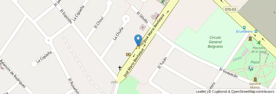 Mapa de ubicacion de Ay Caramba Salón de Eventos en الأرجنتين, بوينس آيرس, Partido De La Matanza, Ciudad Evita.