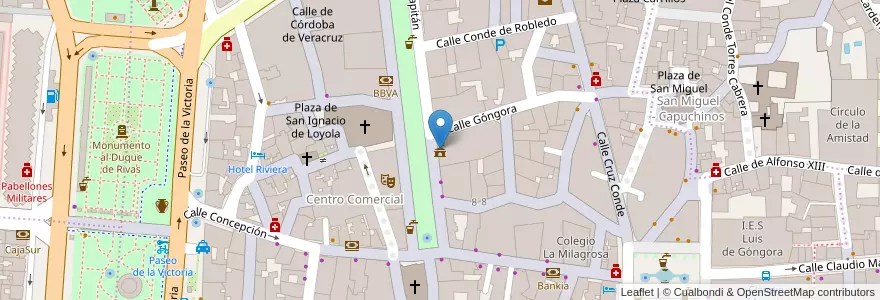 Mapa de ubicacion de Ayuntamiento de Córdoba - Oficina de Atención a la Ciudadanía y Servicio de Informática en Spagna, Andalucía, Cordova, Cordova.