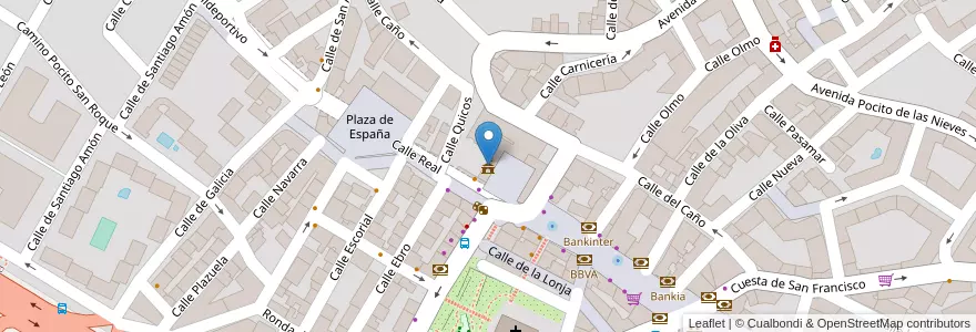 Mapa de ubicacion de Ayuntamiento de las Rozas en إسبانيا, منطقة مدريد, منطقة مدريد, Área Metropolitana De Madrid Y Corredor Del Henares, Las Rozas De Madrid.