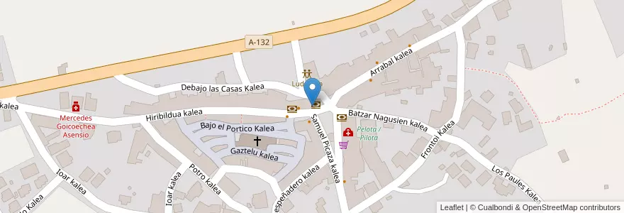 Mapa de ubicacion de Ayuntamiento / Udaletxea en 西班牙, 巴斯克, Araba/Álava, Montaña Alavesa/Arabako Mendialdea, Campezo/Kanpezu.