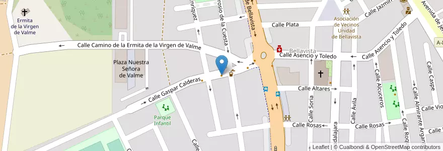 Mapa de ubicacion de Azcona Bar-Restaurante en Espagne, Andalousie, Séville, Séville.