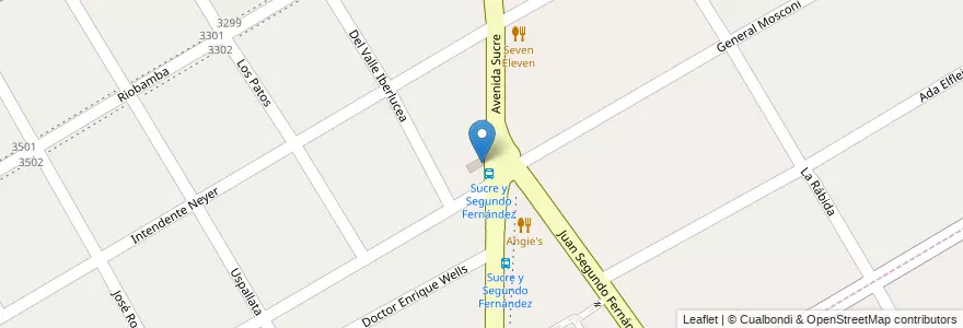 Mapa de ubicacion de Azul en Arjantin, Buenos Aires, Partido De San Isidro, Beccar.