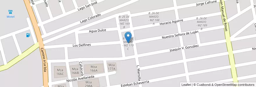 Mapa de ubicacion de B. 26 DE MARZO - MZ 170 C en Argentinië, Salta, Capital, Municipio De Salta, Salta.