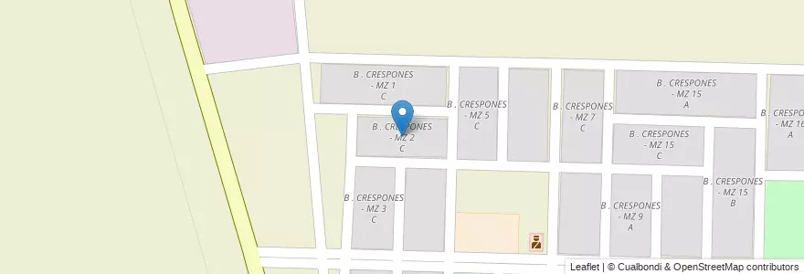 Mapa de ubicacion de B . CRESPONES - MZ 2 C en 阿根廷, Salta, San José De Los Cerrillos.