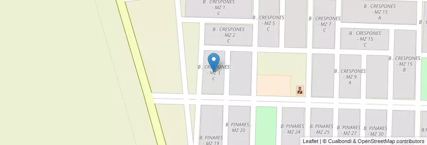 Mapa de ubicacion de B . CRESPONES - MZ 3 C en الأرجنتين, Salta, San José De Los Cerrillos.