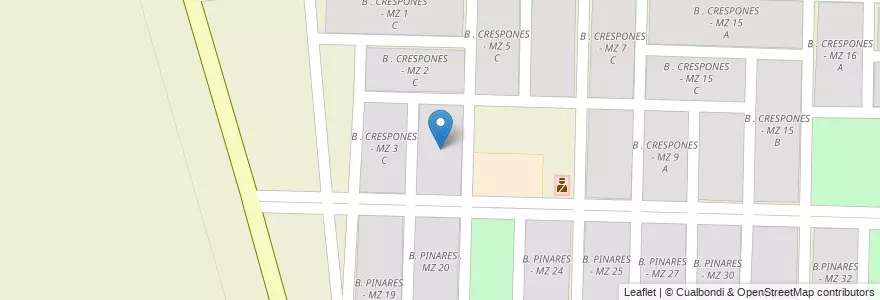 Mapa de ubicacion de B . CRESPONES - MZ 4 C en الأرجنتين, Salta, San José De Los Cerrillos.