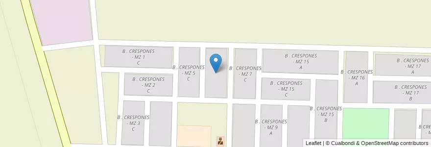 Mapa de ubicacion de B . CRESPONES - MZ 6 C en Argentine, Salta, San José De Los Cerrillos.