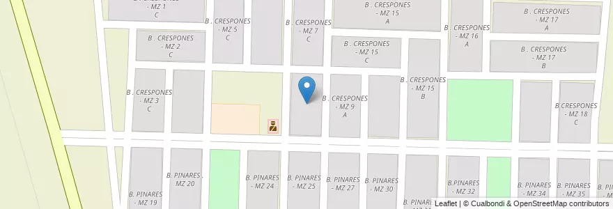 Mapa de ubicacion de B . CRESPONES - MZ 8 C en Аргентина, Сальта, San José De Los Cerrillos, Municipio De Cerrillos.