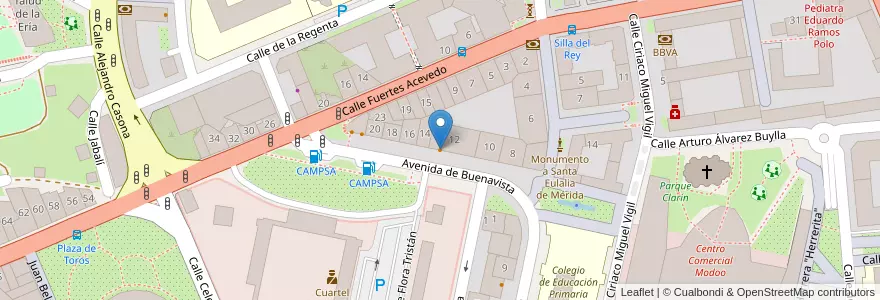 Mapa de ubicacion de B Doce en اسپانیا, آستوریاس, آستوریاس, Oviedo.