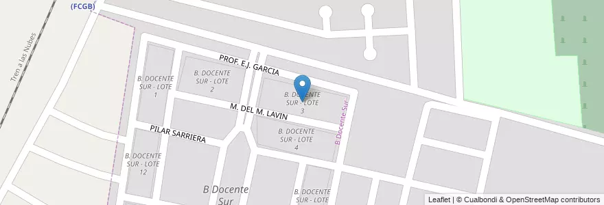 Mapa de ubicacion de B. DOCENTE SUR - LOTE 3 en آرژانتین, Salta, Capital, Municipio De Salta, Salta.