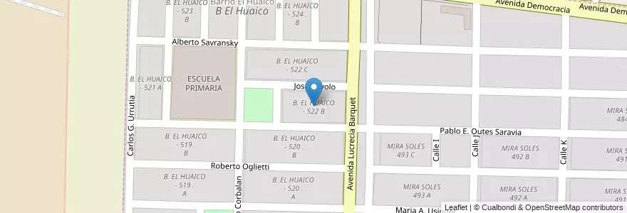 Mapa de ubicacion de B. EL HUAICO - 522 B en Argentine, Salta, Capital, Municipio De Salta, Salta.