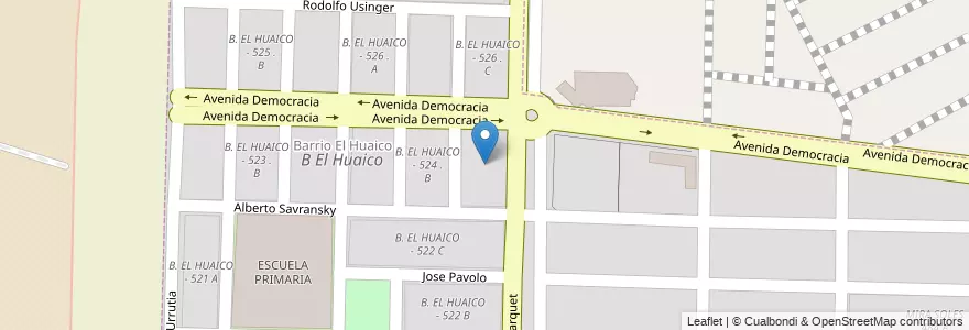 Mapa de ubicacion de B. EL HUAICO - 524 . C en Аргентина, Сальта, Capital, Municipio De Salta, Salta.