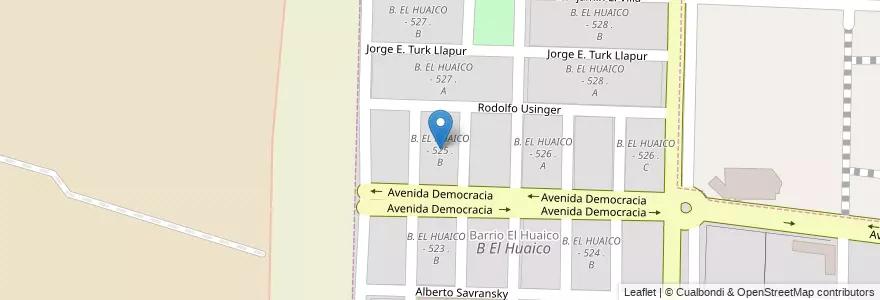 Mapa de ubicacion de B. EL HUAICO - 525 . B en 아르헨티나, Salta, Capital, Municipio De Salta.