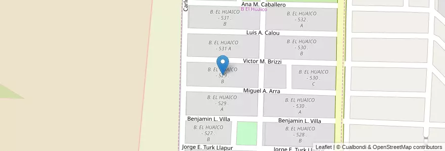 Mapa de ubicacion de B. EL HUAICO - 529 . B en Аргентина, Сальта, Capital, Municipio De Salta.