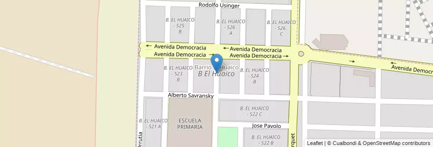 Mapa de ubicacion de B El Huaico en الأرجنتين, Salta, Capital, Municipio De Salta.