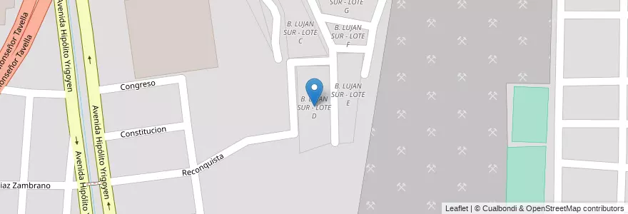 Mapa de ubicacion de B. LUJAN SUR - LOTE D en Argentinien, Salta, Capital, Municipio De Salta, Salta.