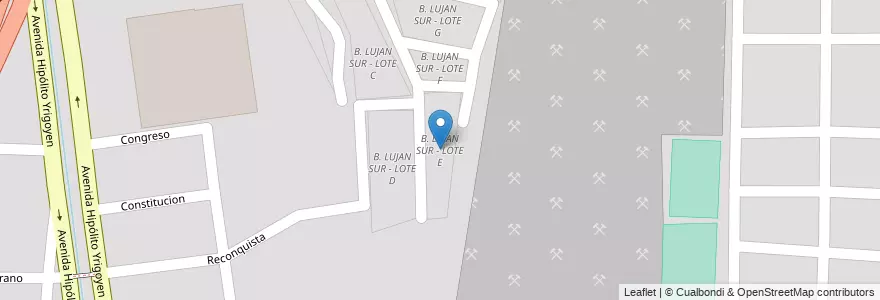 Mapa de ubicacion de B. LUJAN SUR - LOTE E en Arjantin, Salta, Capital, Municipio De Salta, Salta.