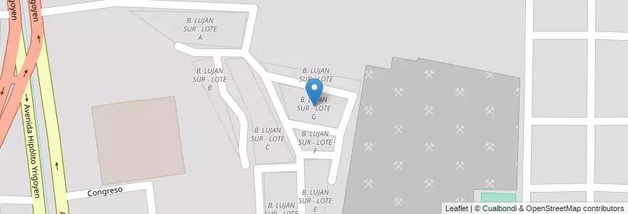 Mapa de ubicacion de B. LUJAN SUR - LOTE G en 아르헨티나, Salta, Capital, Municipio De Salta, Salta.