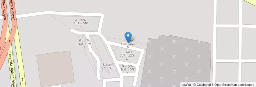 Mapa de ubicacion de B. LUJAN SUR - LOTE H en Argentinië, Salta, Capital, Municipio De Salta, Salta.