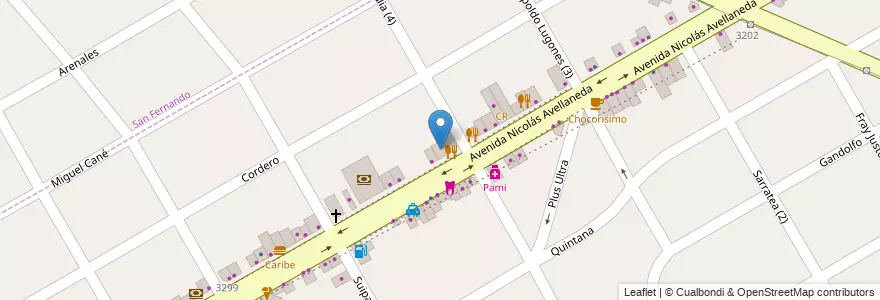 Mapa de ubicacion de Babieka en Arjantin, Buenos Aires, Partido De San Fernando, Victoria.