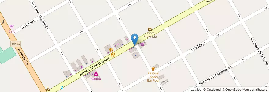 Mapa de ubicacion de Bacchio Helados en Arjantin, Buenos Aires, Partido De Quilmes, Quilmes.